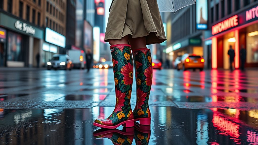 stylish functional rain boots
