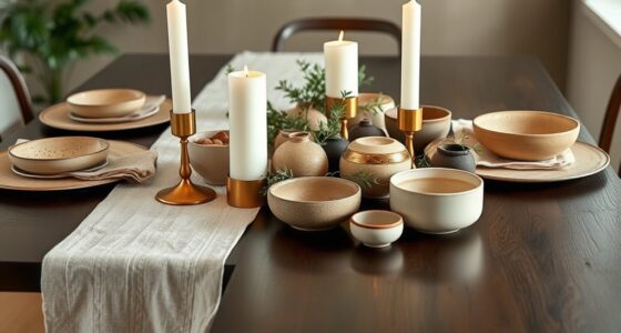 table decor with runners