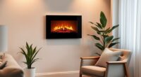 top space saving electric fireplaces