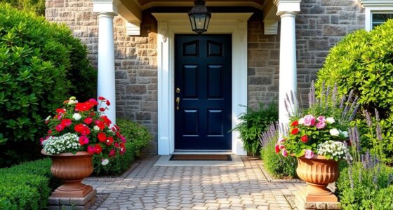 welcoming entrance with landscaping