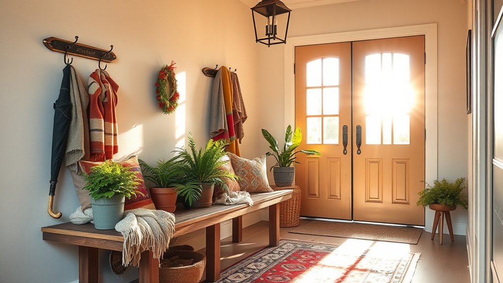 welcoming seasonal organized entry