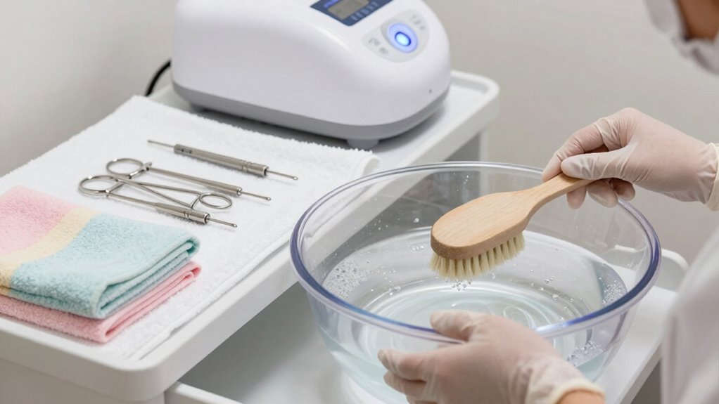 clean sterile pedicure procedures