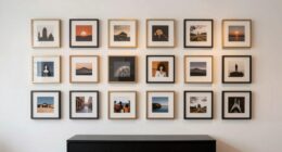 consistent spacing for gallery walls