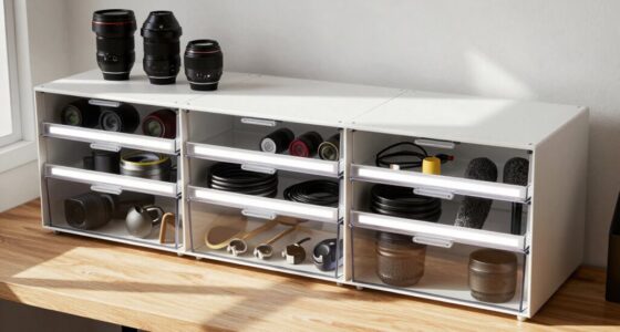 creator gear storage system