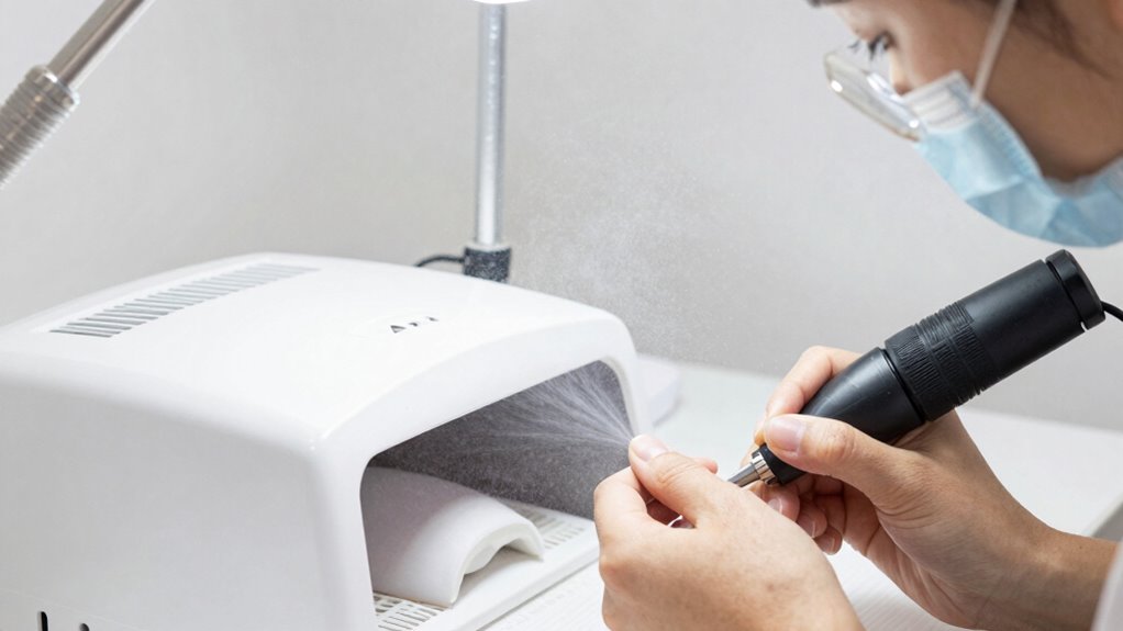 effective nail dust ventilation