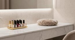 elegant clutter free nail space