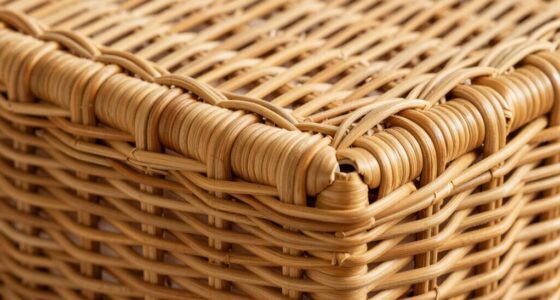 inspect rattan and cane craftsmanship