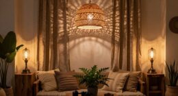 layered soft boho lighting