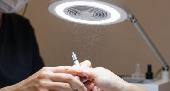 proper nail dust ventilation