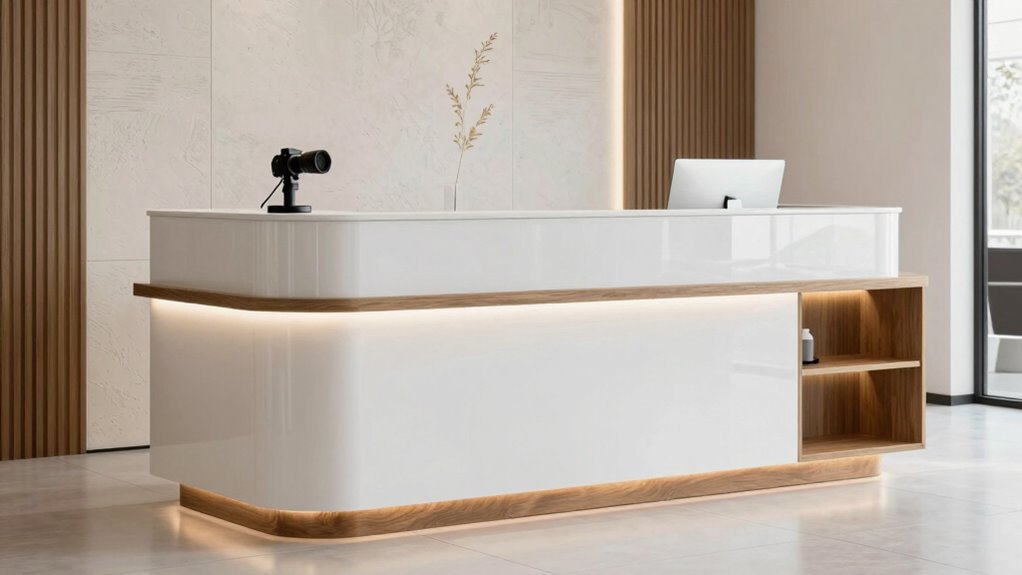 salon storage desk considerations