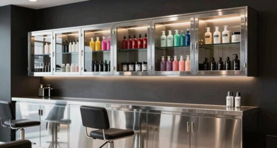 top salon storage cabinets