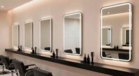 top wall mounted salon mirrors
