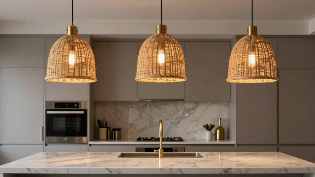 choosing rattan kitchen pendant