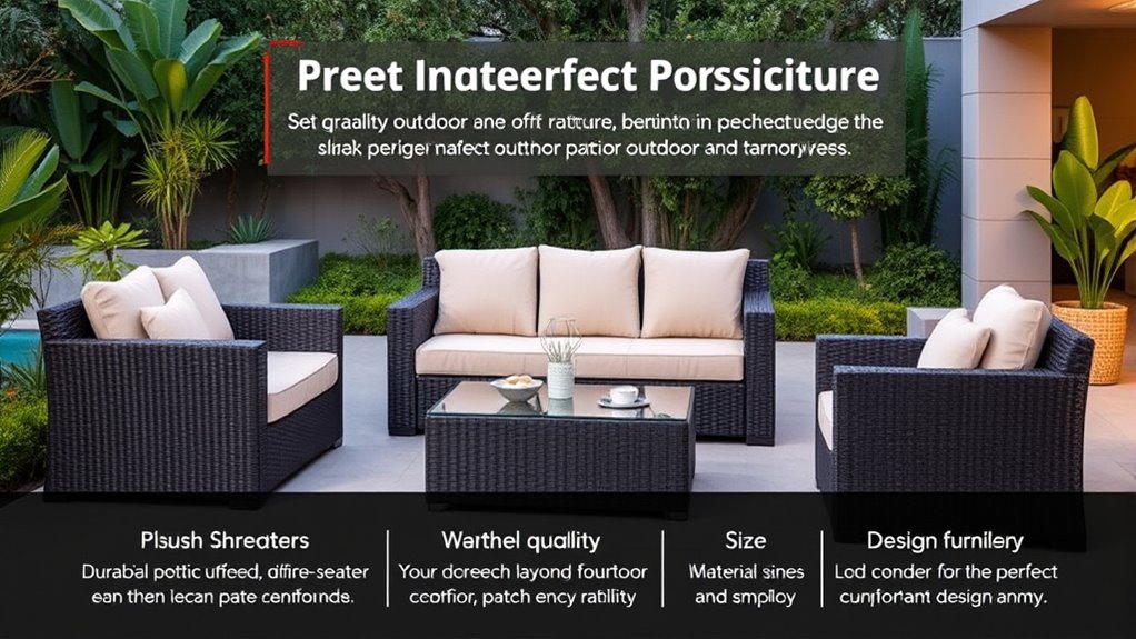 durable comfortable weather resistant furniture