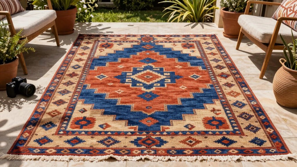 durable weather resistant outdoor rug