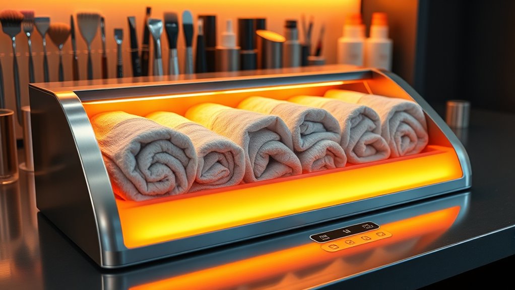 key salon towel warmer features