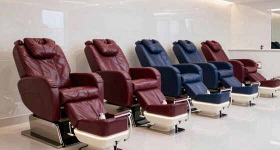 luxury pedicure chairs with plumbing
