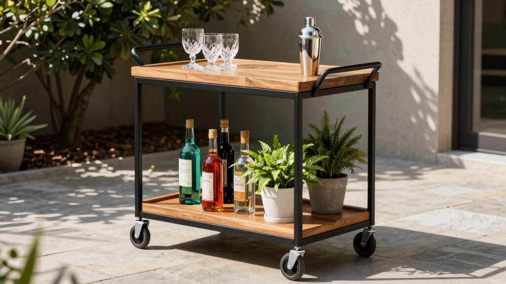 outdoor bar cart considerations