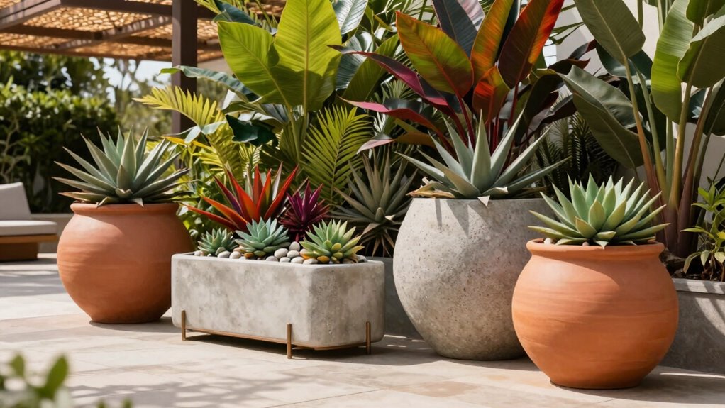 outdoor planter selection considerations