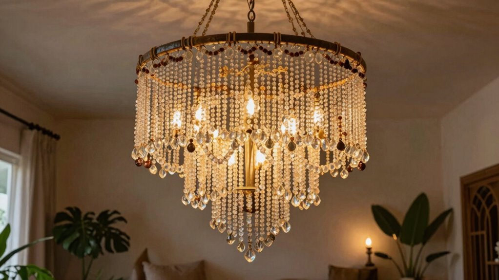 top beaded boho chandelier ideas
