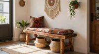 top boho entryway storage