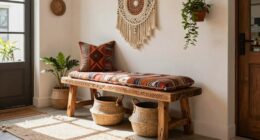 top boho entryway storage