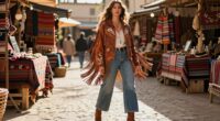 top boho fringe jackets