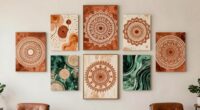 top boho salon wall art