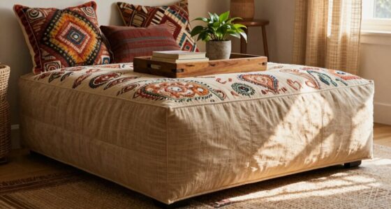 top boho storage ottomans