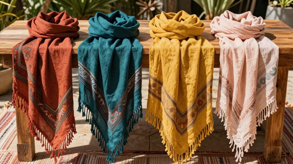 top boho travel scarves