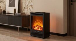 top console electric fireplace heaters