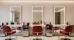 top double sided salon stations