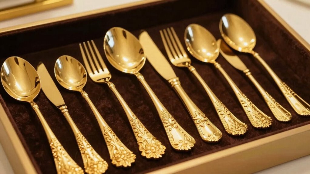 top gold flatware sets