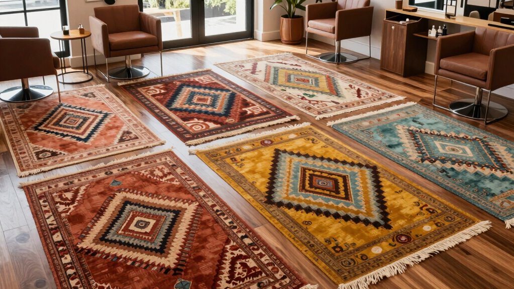 top large boho salon rugs