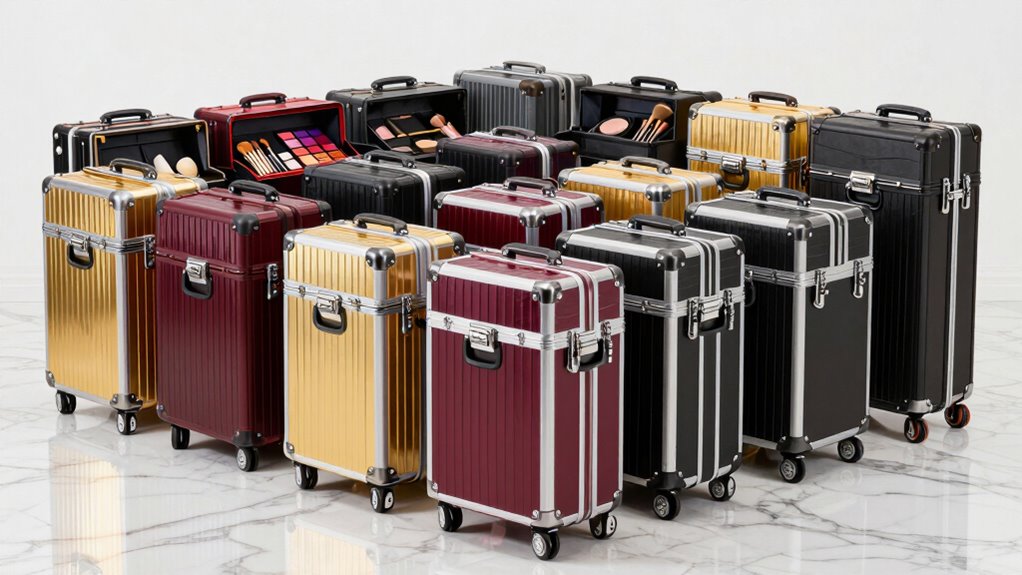 top large makeup train cases