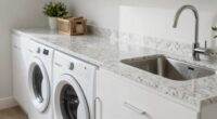 top laundry cabinet countertops