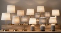 top linen shade table lamps