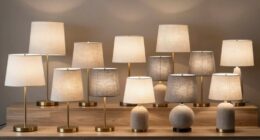 top linen shade table lamps
