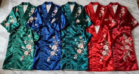 top long luxury kimono robes
