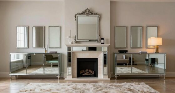 top mirror fireplace tv stands