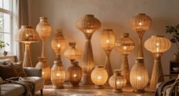 top rattan boho floor lamps