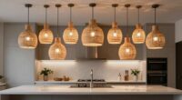 top rattan kitchen pendant lights