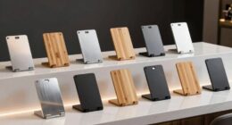 top reception desk tablet stands