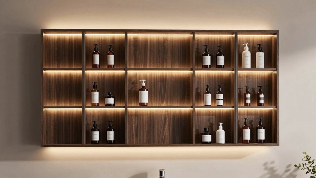 top salon cabinet lighting