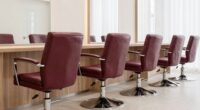 top salon front desk chairs
