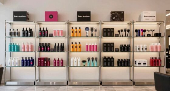 top salon shelving units