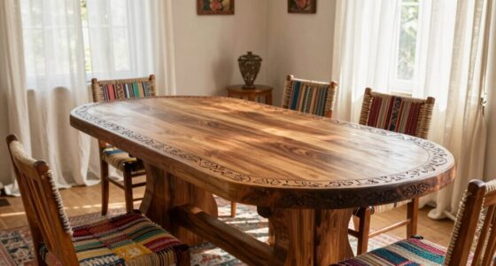 top solid wood boho dining tables