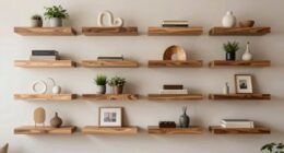 top solid wood floating shelves