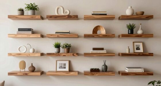 top solid wood floating shelves