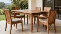 top solid wood patio sets